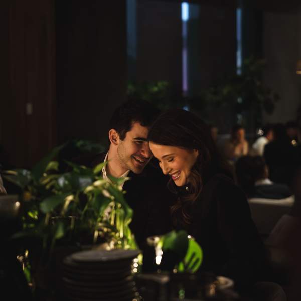 couple having dinner