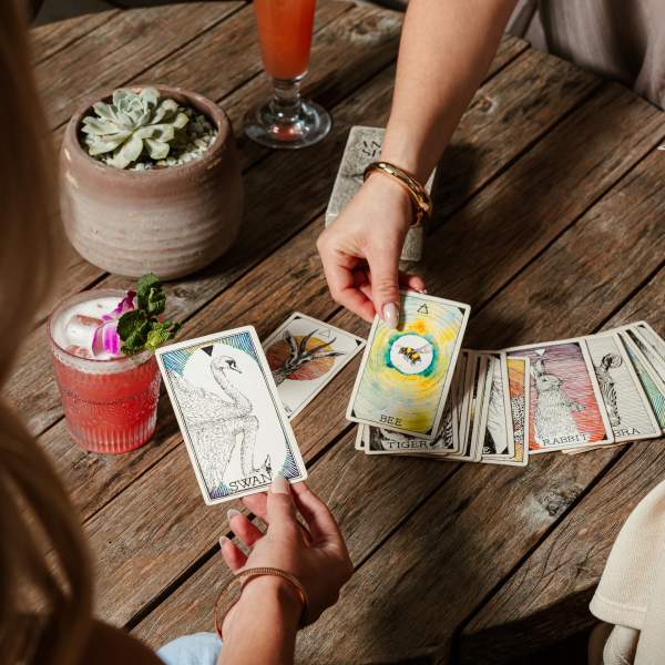 person giving a Card Reading
