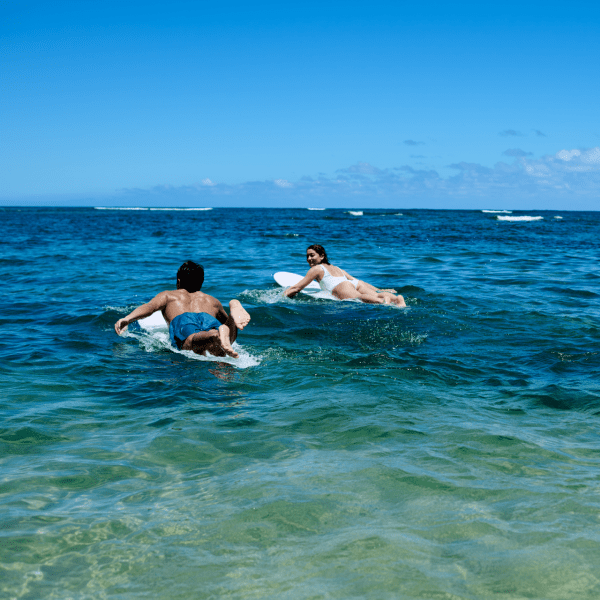 Friends Surfing 