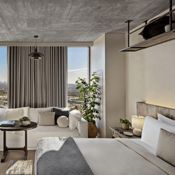 Bedroom with a couch at 1 Hotel West Hollywood