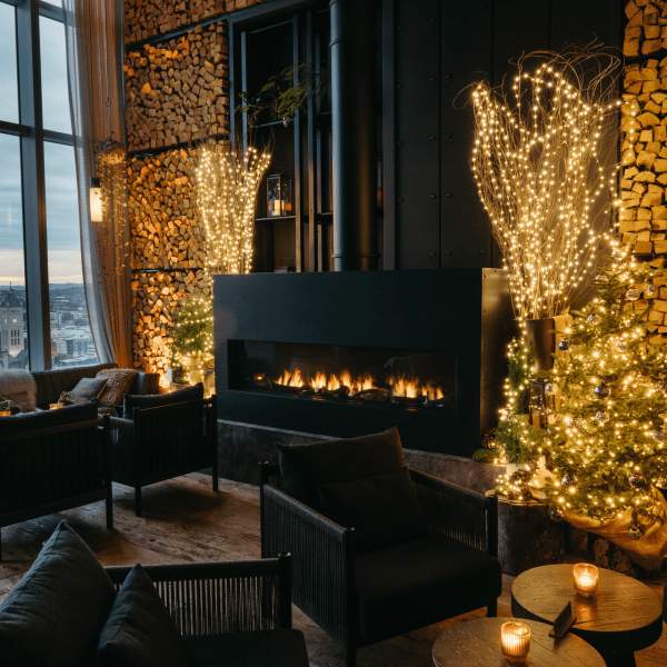 festive decor at harriets