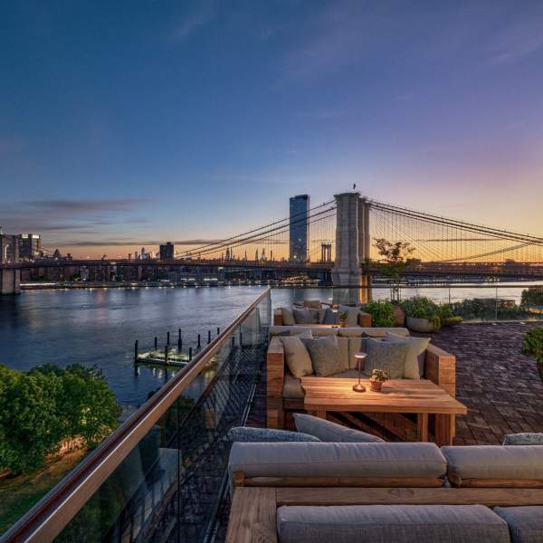 sunset at harriet's rooftop