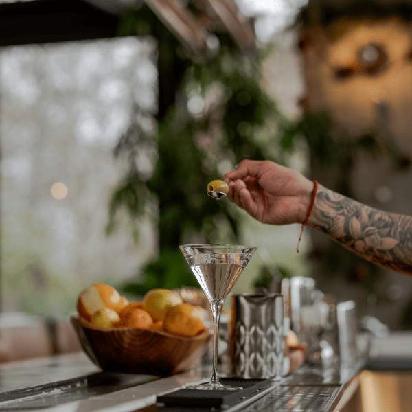 preparação de cocktails