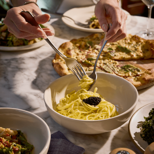 pasta twirl at barbuto