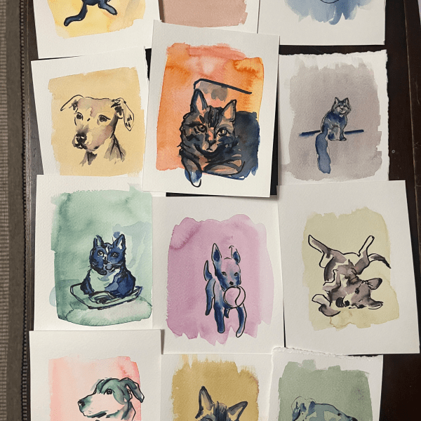 Watercolor paintings