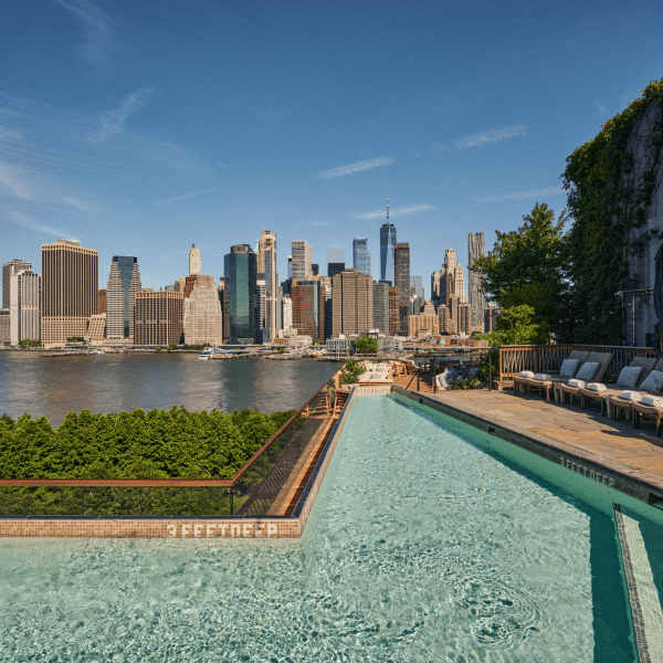 rooftop pool deck
