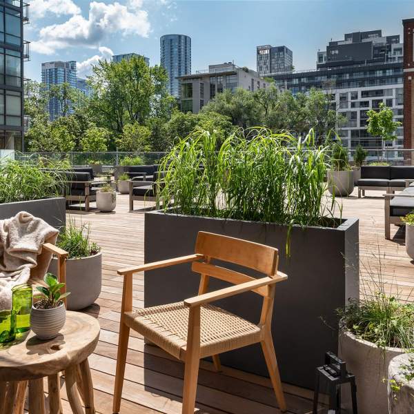 Outdoor seating area