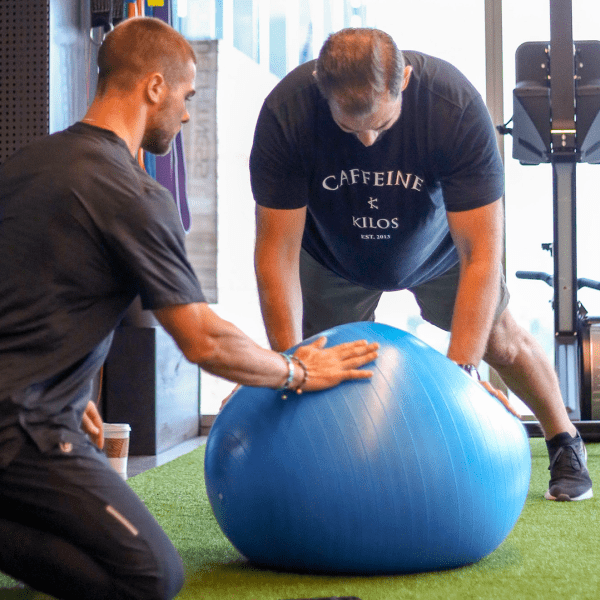 Person getting training at 1 West Hollywood