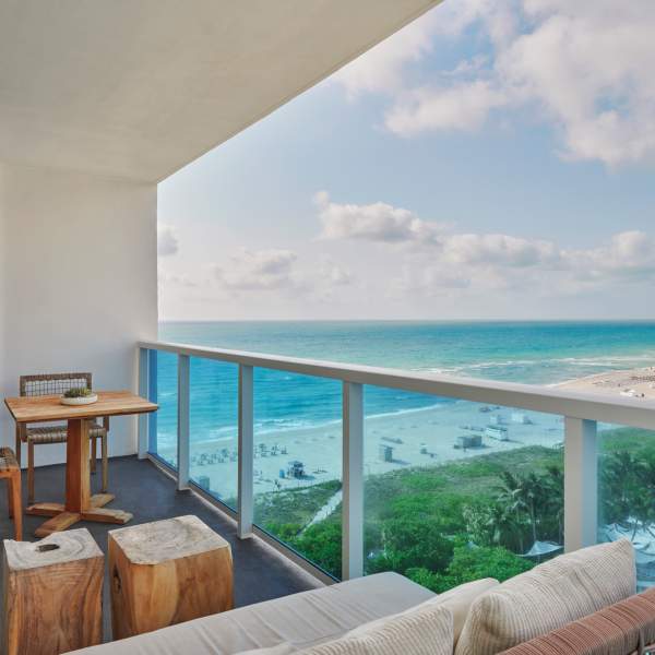 balcony with ocean view