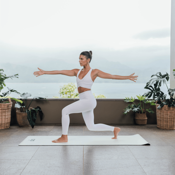 Woman doing a yoga pose