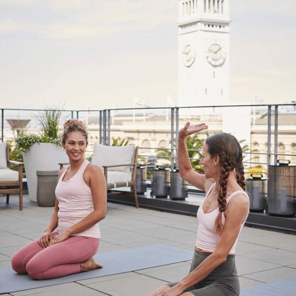 rooftop yoga
