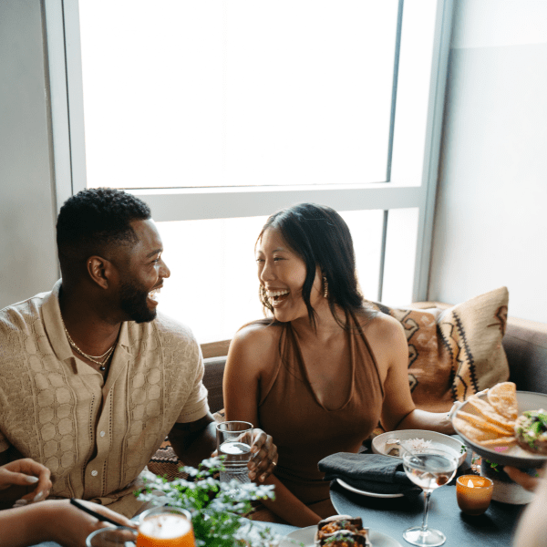couple having dinner