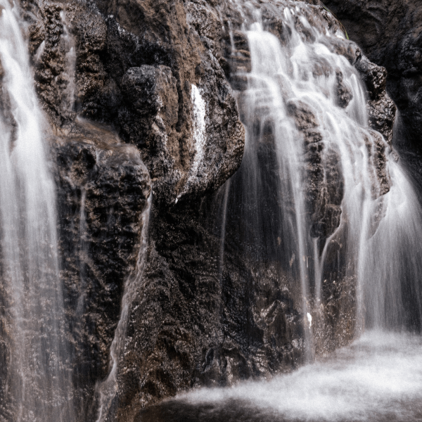 View of waterfalls