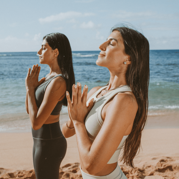 yoga on the beach