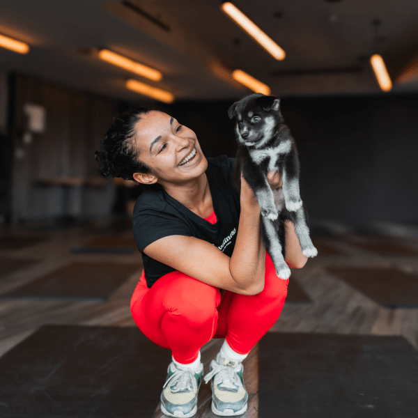 rescue puppy yoga