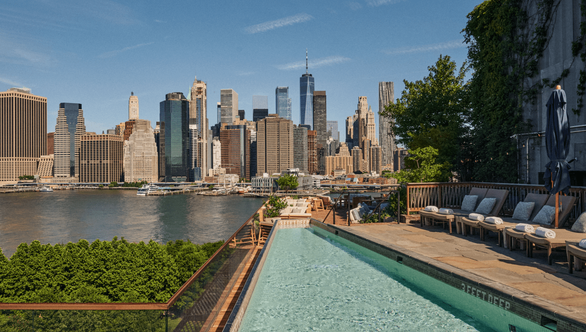 rooftop pool deck