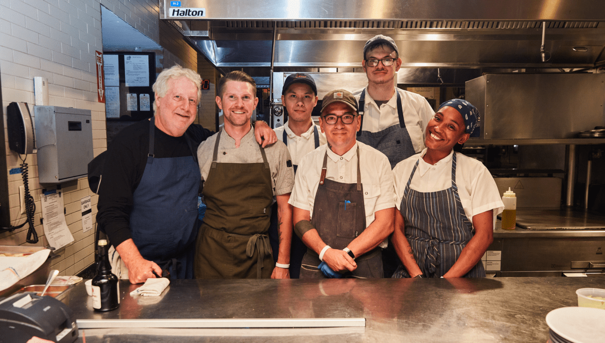 Jonathan Waxman & his team 