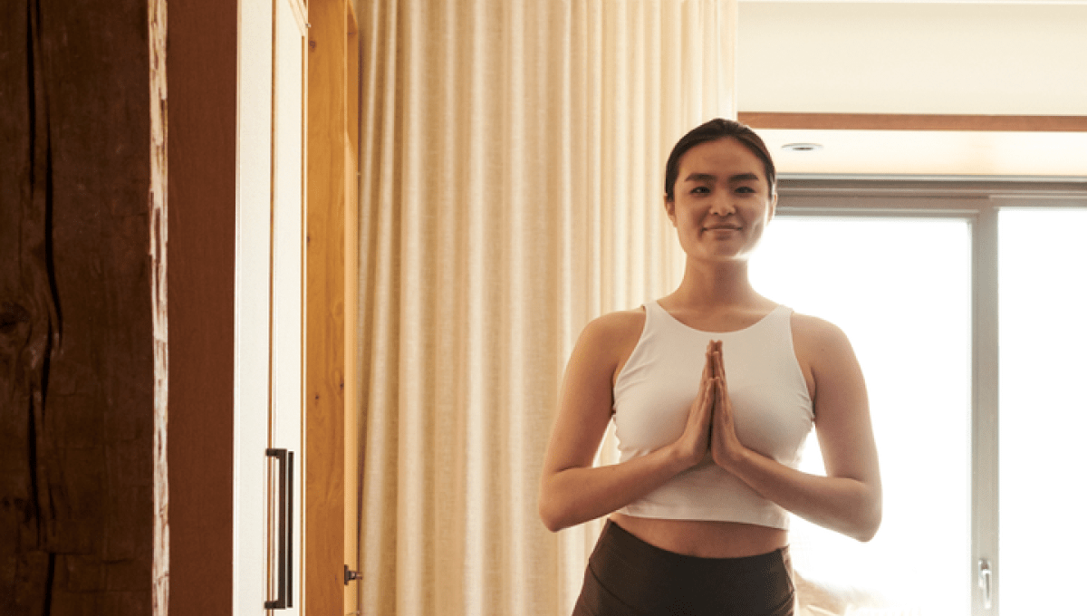 Woman doing yoga