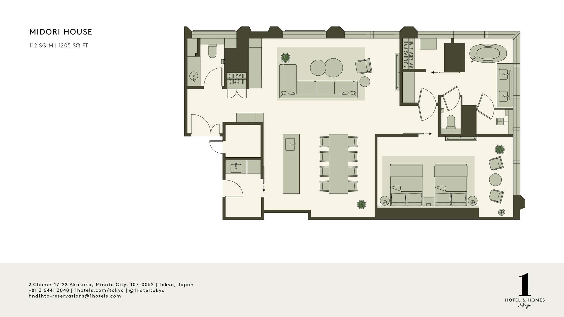 ミドリハウス・ツークイーンの間取り図