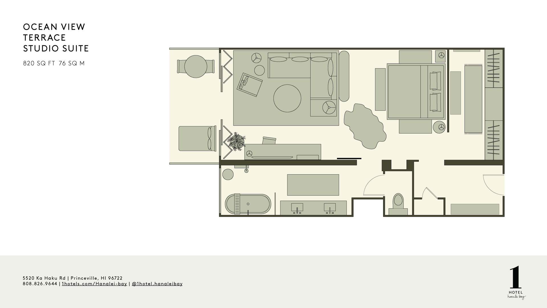 Ocean View Terrace Studio Suite