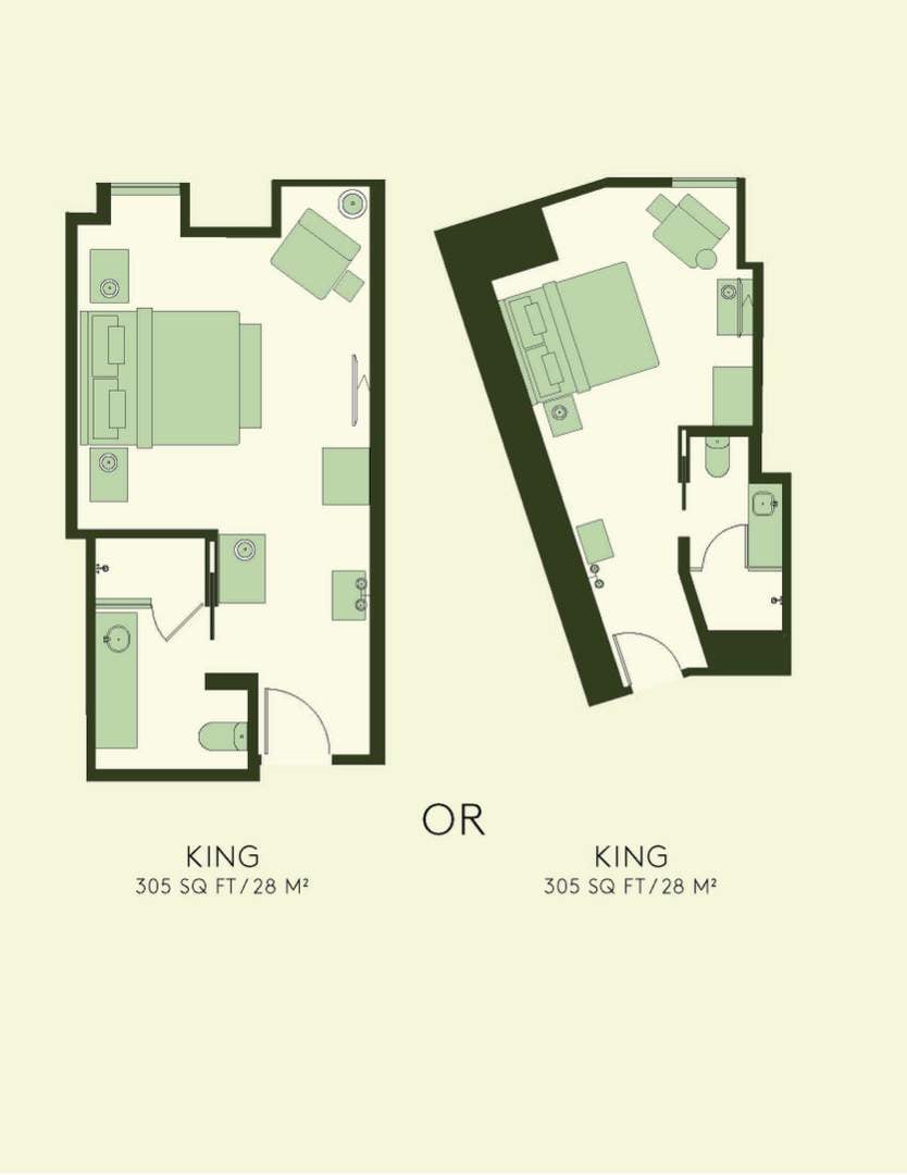 Plano de la habitación King 