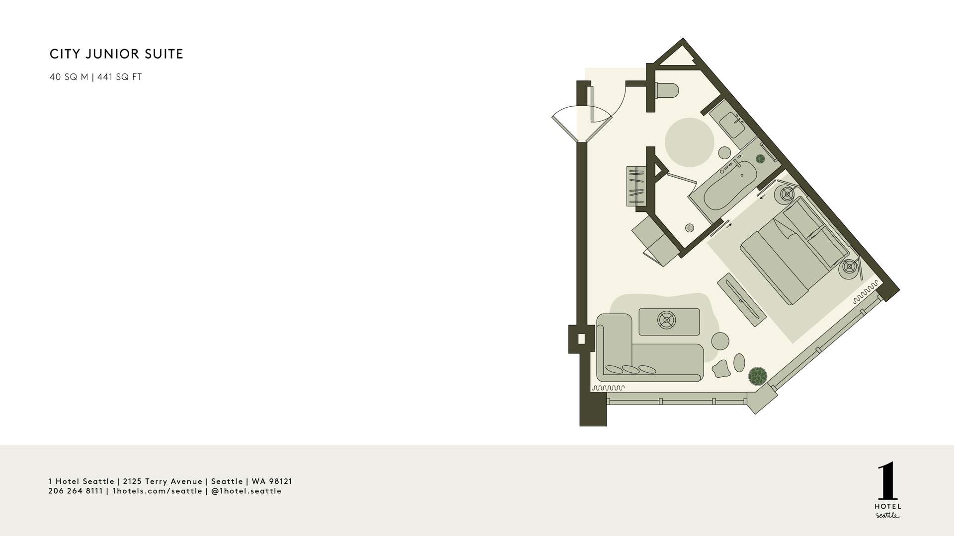 Plan d'étage pour City Junior Suite