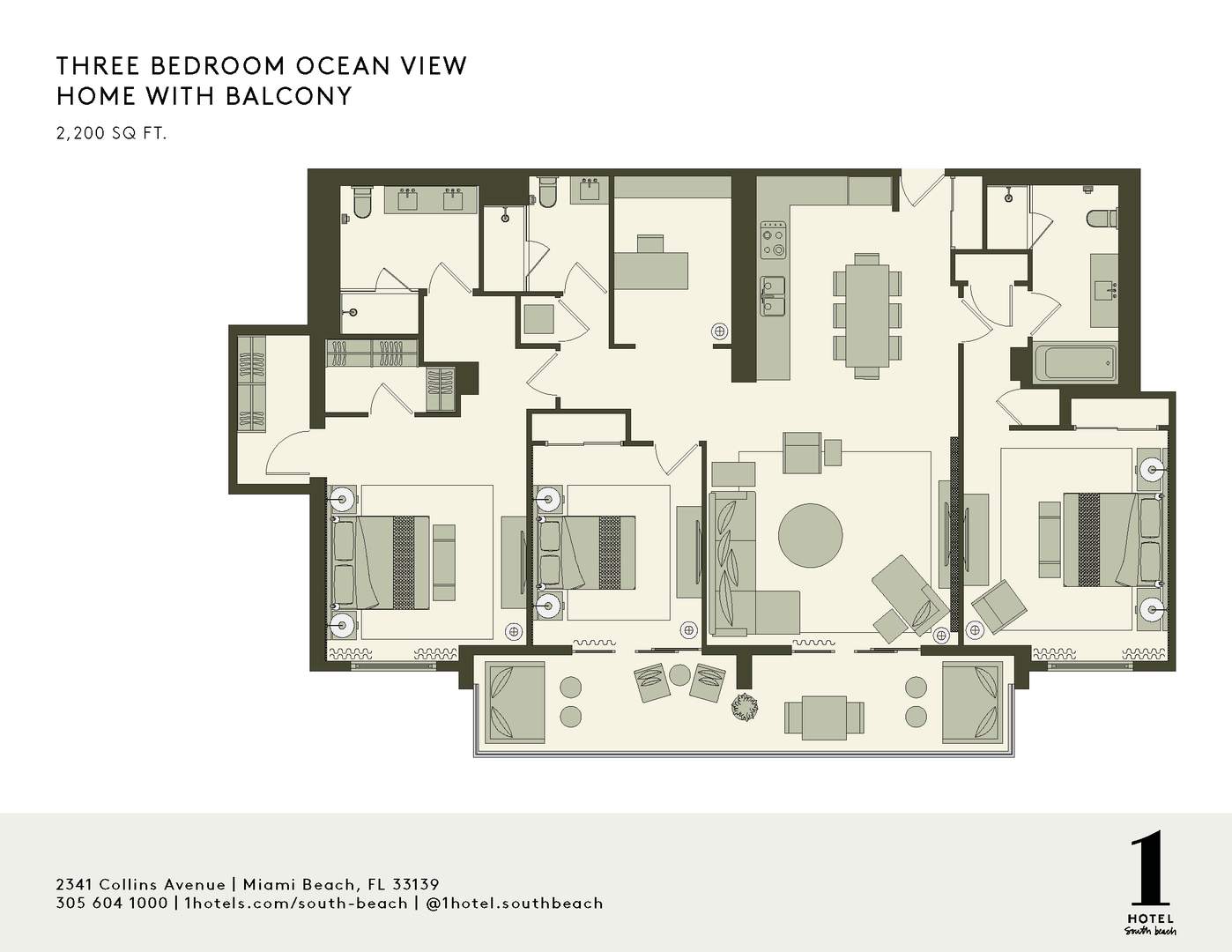 THREE BEDROOM OCEAN VIEW HOME AVEC BALCON ET THREE BEDROOM OCEAN VIEW HOME