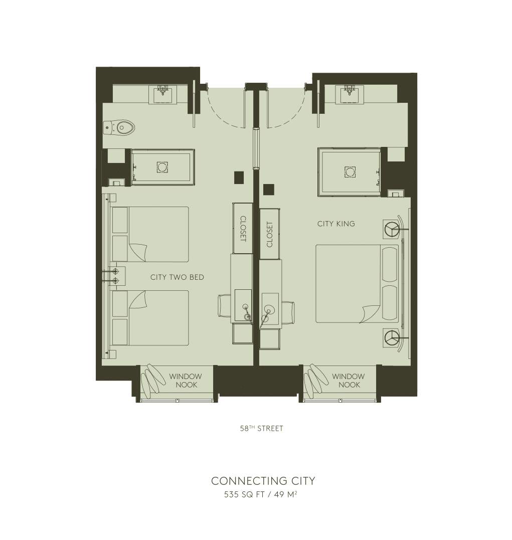 Plan d'étage de la ville connectée 