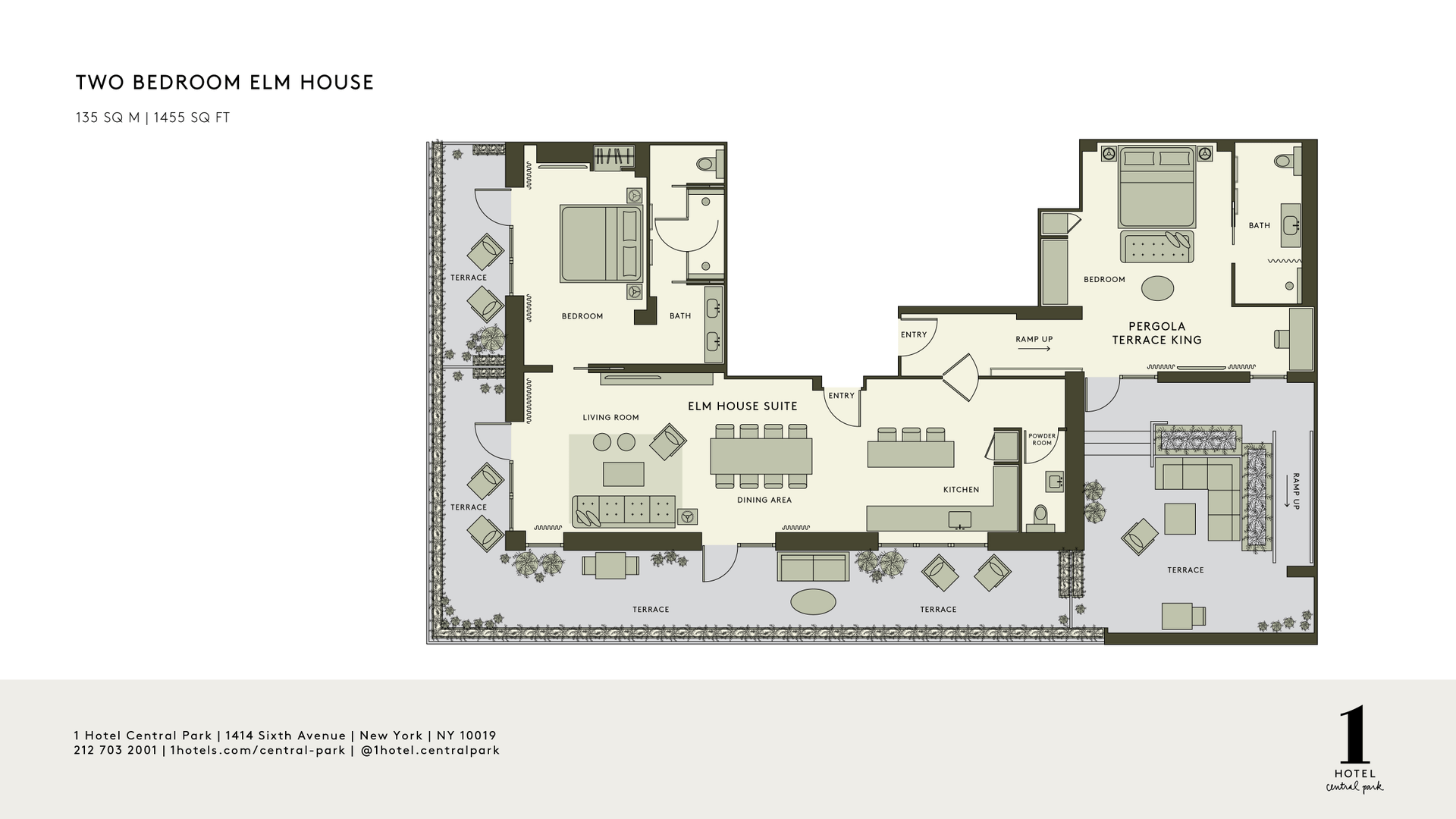 Olmenhuis met twee slaapkamers