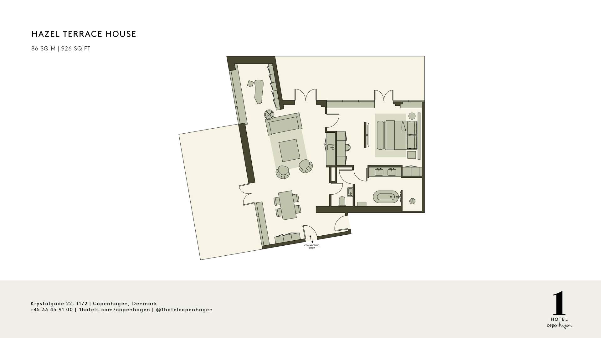 Plan de la Hazel Terrace House