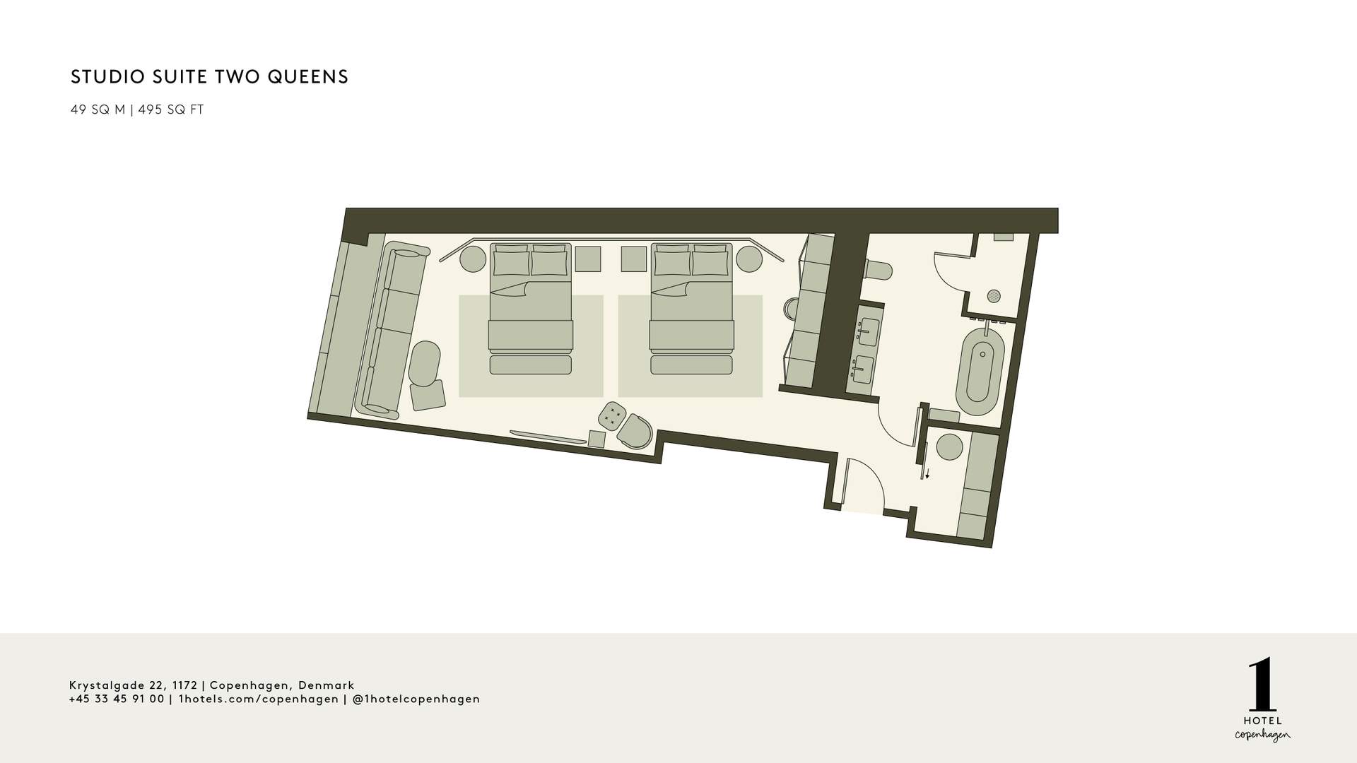 Studio Suite Two Queens