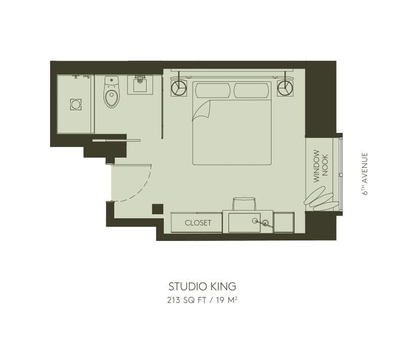 Studio king 間取り