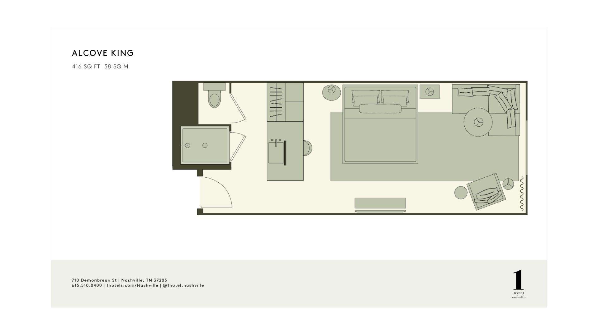 Alcove King Plan d'étage