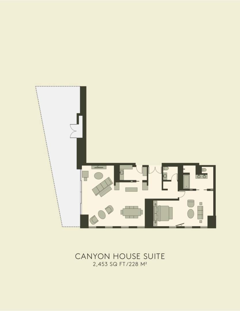Canyon House Suite 평면도