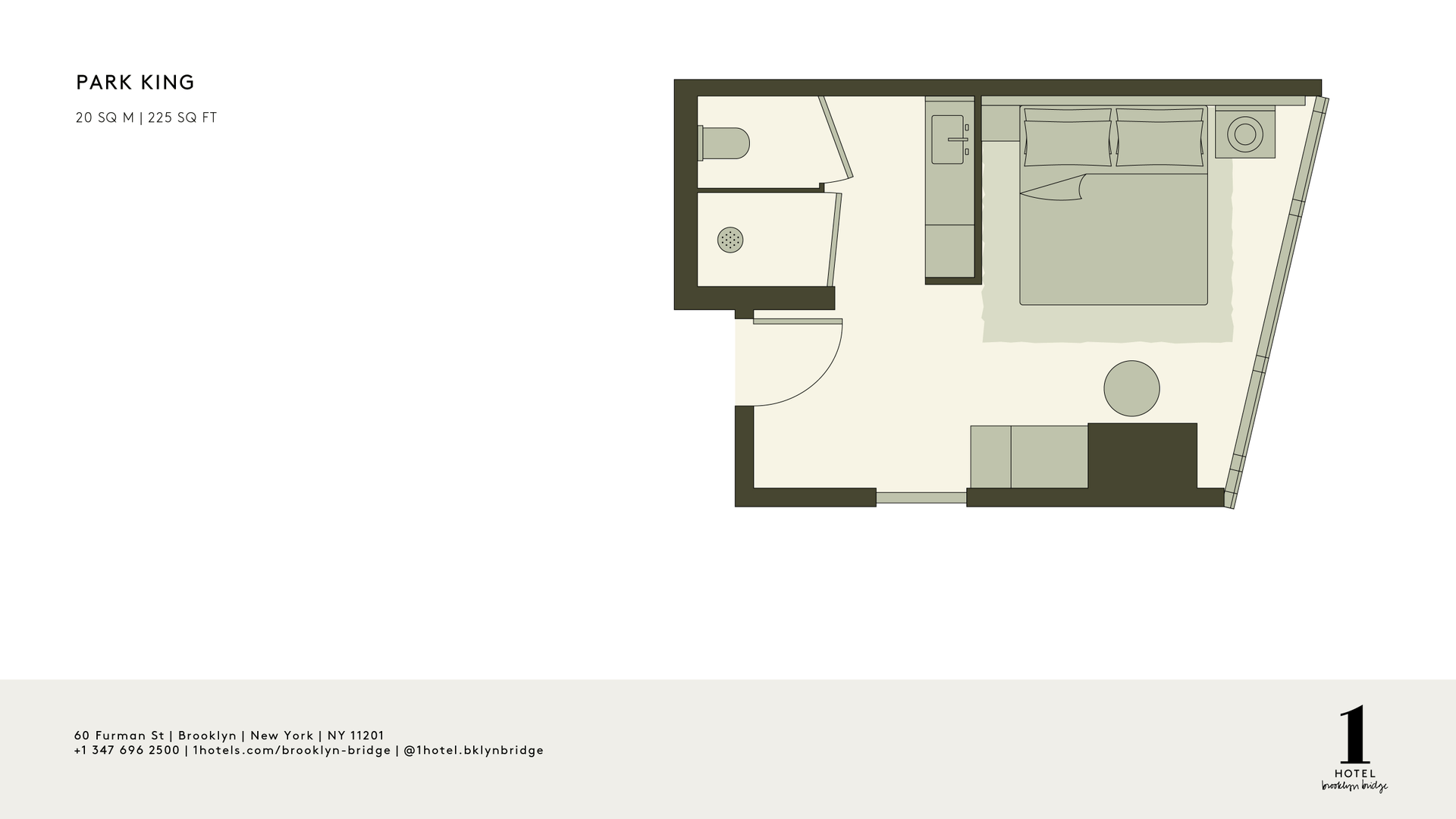 Park King Floorplan 1 Hotel Brooklyn Bridge