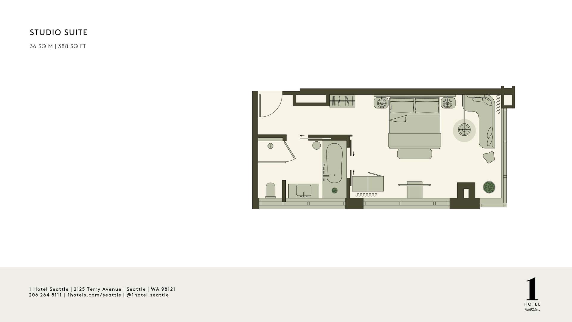 Plan d'étage pour le studio
