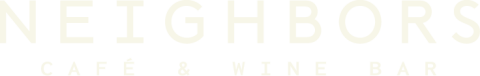 Neighbors Café & Wine Bar White Logo