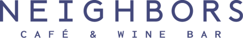Neighbors Café & Wine Bar Navy Logo