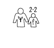 2 volwassenen + 2 kinderen