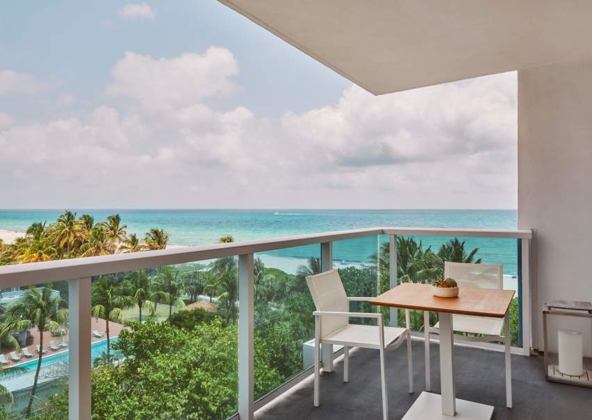 balcony with ocean view