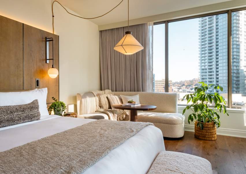 hotel suite at 1 hotel seattle