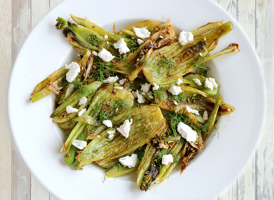 Caramelized Fennel and Goat Cheese