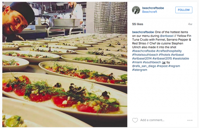 An instagram post on beechcraftsobe foods