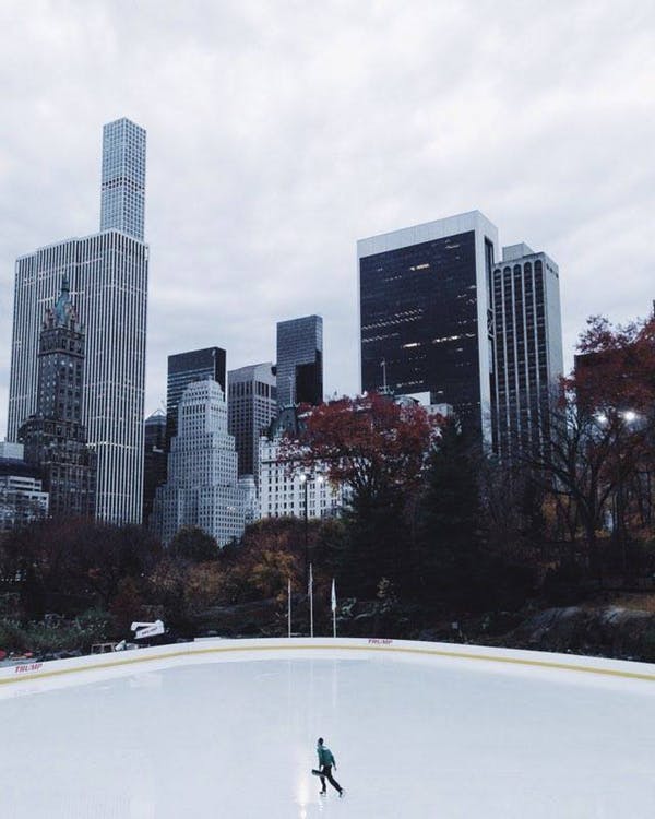 ice skating in Central Park