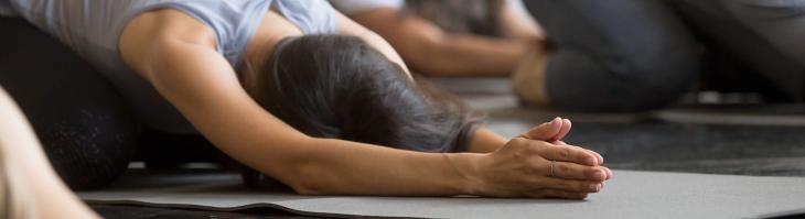 People doing a yoga pose