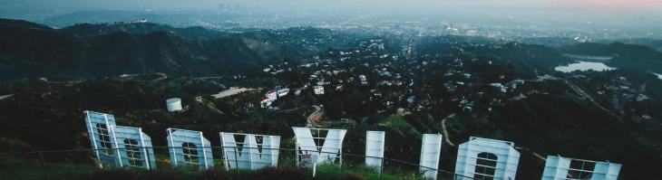 view from behind the hollywood sign