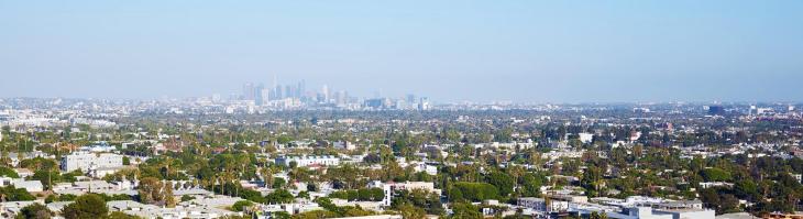 The West Hollywood skyline