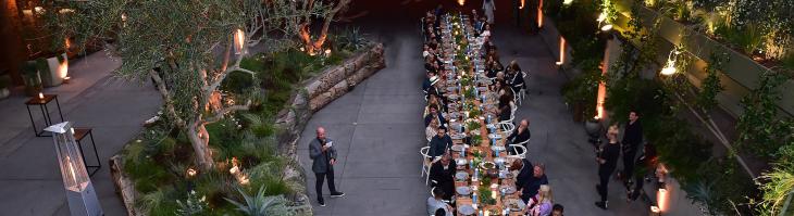 Seated Dinner in The Garden at 1 Hotel West Hollywood
