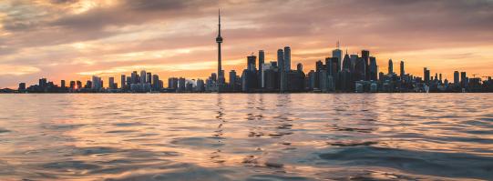 Toronto Skyline Across Lake