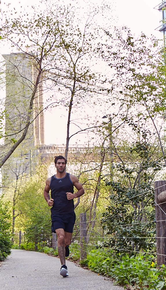 Running in Brooklyn Bridge Park